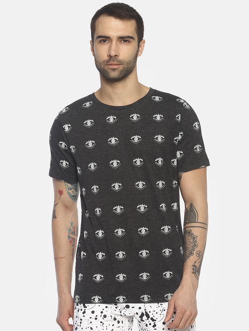 grey all over print t-shirt - 16802147 - Very Small Image - 1