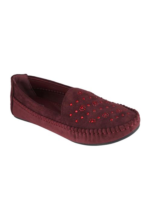 maroon slip on loafers - 16802231 - Very Small Image - 1