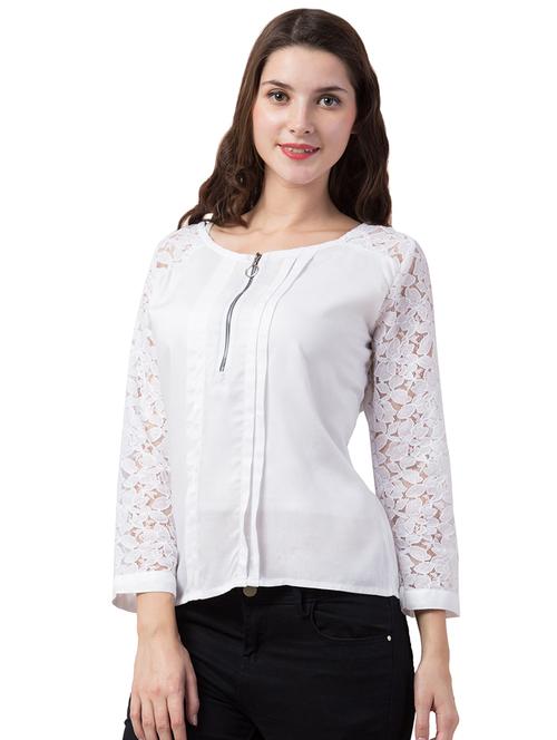 pleat detail long sleeved top - 16802266 - Very Small Image - 1