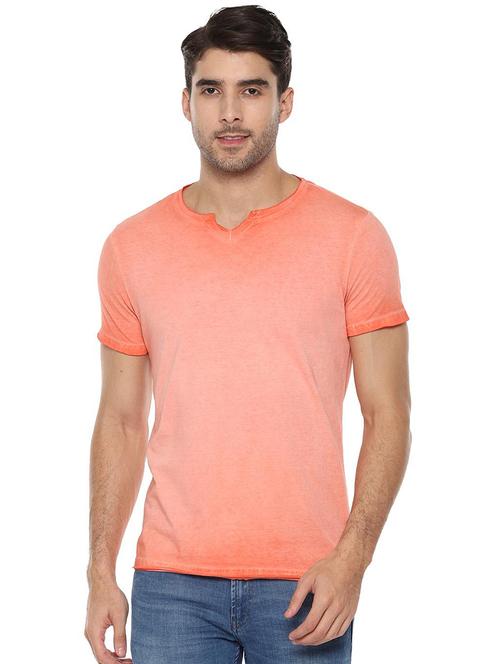orange washed t-shirt - 16804266 - Very Small Image - 1