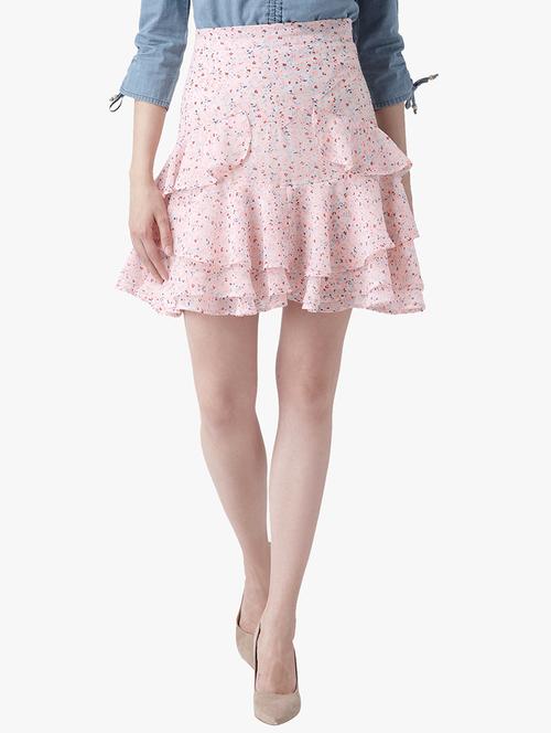 high rise floral ruffled skirt - 16804588 - Very Small Image - 1