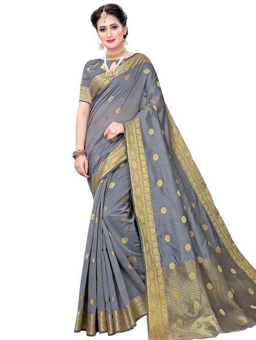 floral maheshwari saree with blouse - 16806131 - Very Small Image - 1