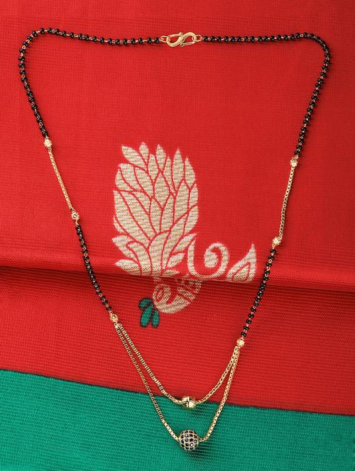 gold beads mangalsutra - 16806415 - Very Small Image - 1