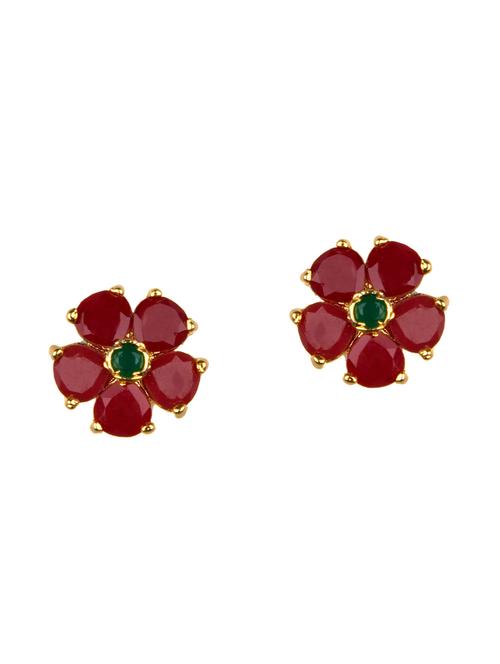 red metal studs earring - 16807457 - Very Small Image - 1