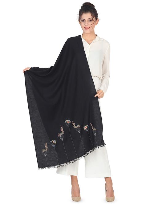 embroidered pashmina shawl - 16807635 - Very Small Image - 1