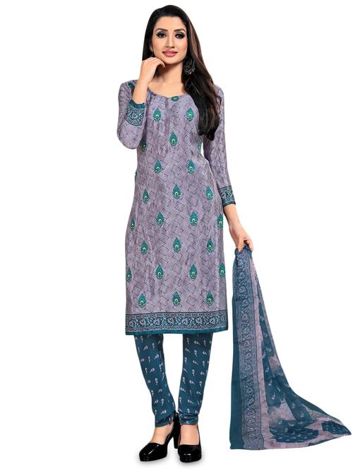 printed unstitched suit - 16807929 - Very Small Image - 1