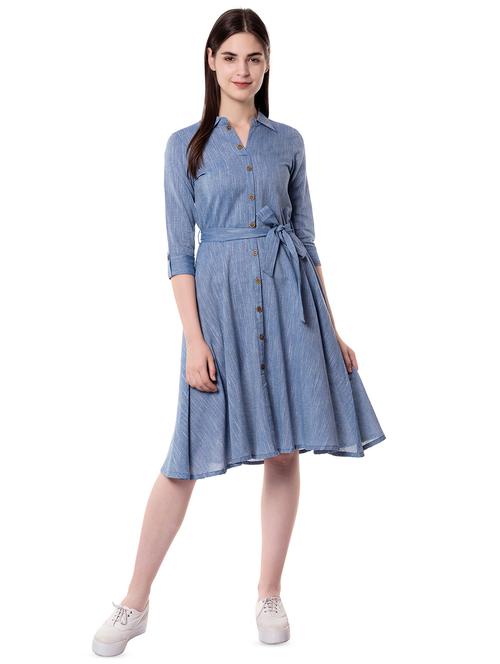 tie front a-line dress - 16807959 - Very Small Image - 1
