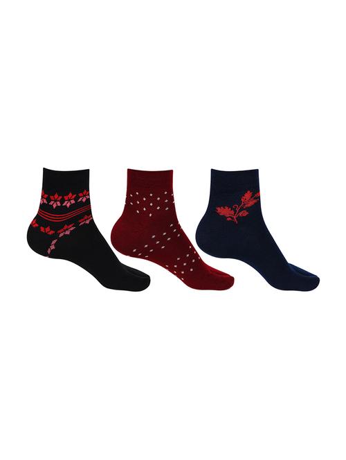 multi colored wool ankle length socks - 16808403 - Very Small Image - 1