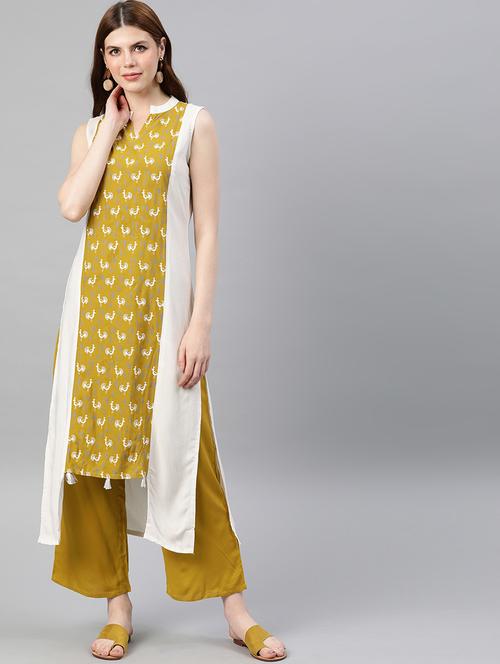 conversational kurta palazzo set - 16808533 - Very Small Image - 1