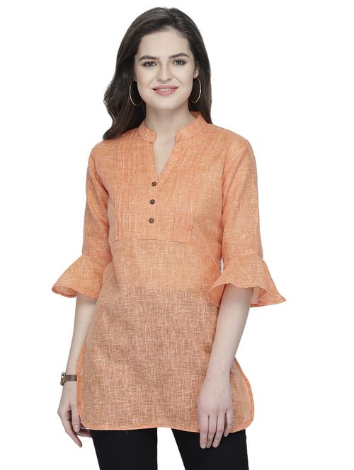solid straight kurti - 16809478 - Very Small Image - 1