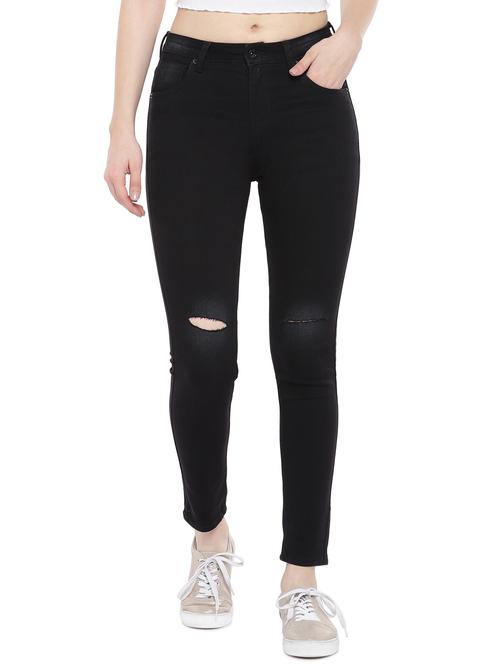 high rise distressed jeans - 16809548 - Very Small Image - 1