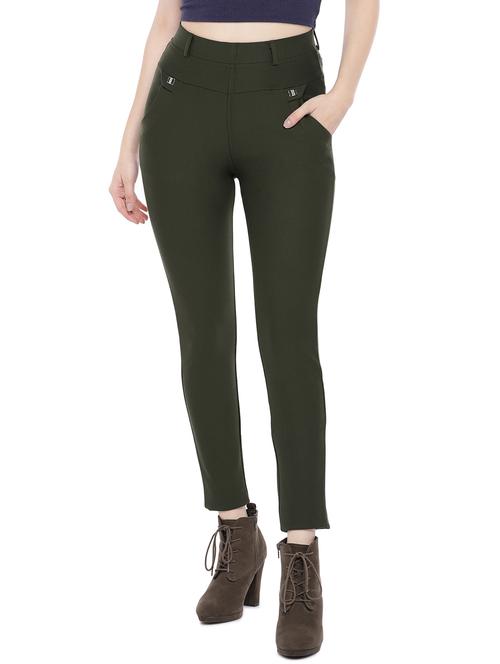 high rise solid jeggings - 16809556 - Very Small Image - 1