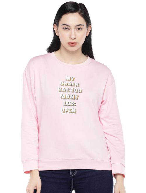quirky text round neck sweatshirt - 16809612 - Very Small Image - 1