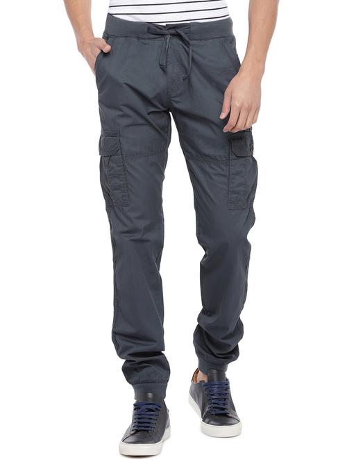 grey solid jogger - 16809631 - Very Small Image - 1