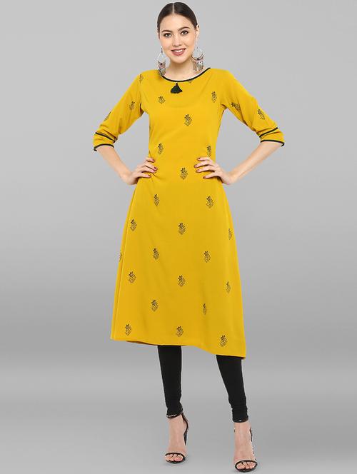 floral print a-line kurta - 16809705 - Very Small Image - 1
