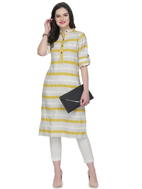 women's straight kurta - 16809792 - Very Small Image - 1