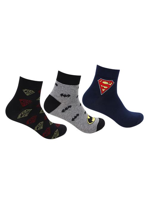 men pack of 3 printed above ankle length socks - 16811322 - Very Small Image - 1