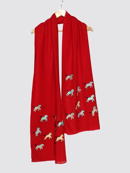 embroidered pashmina shawl - 16811340 - Very Small Image - 1