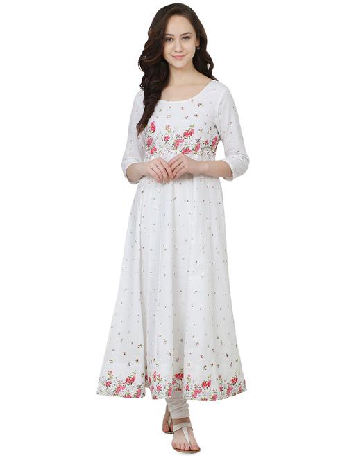 floral print anarkali kurta - 16812591 - Very Small Image - 1