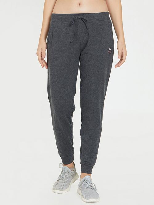 drawstring waist solid track pant - 16812797 - Very Small Image - 1