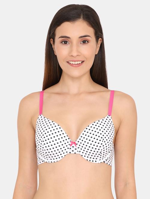 contrast strap t-shirt bra - 16813252 - Very Small Image - 1