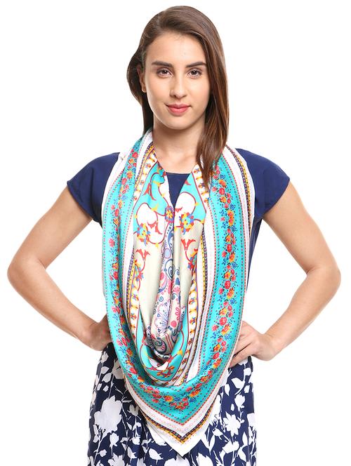 multi colored satin scarf - 16813667 - Very Small Image - 1