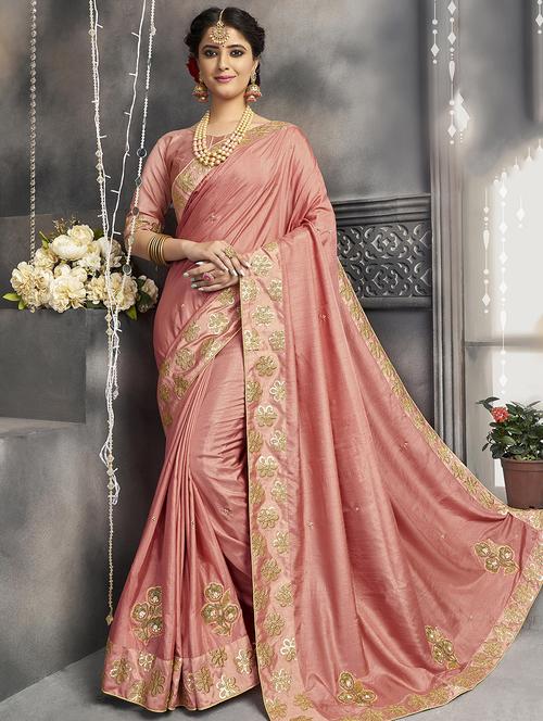 floral pastel saree with blouse - 16813896 - Very Small Image - 1