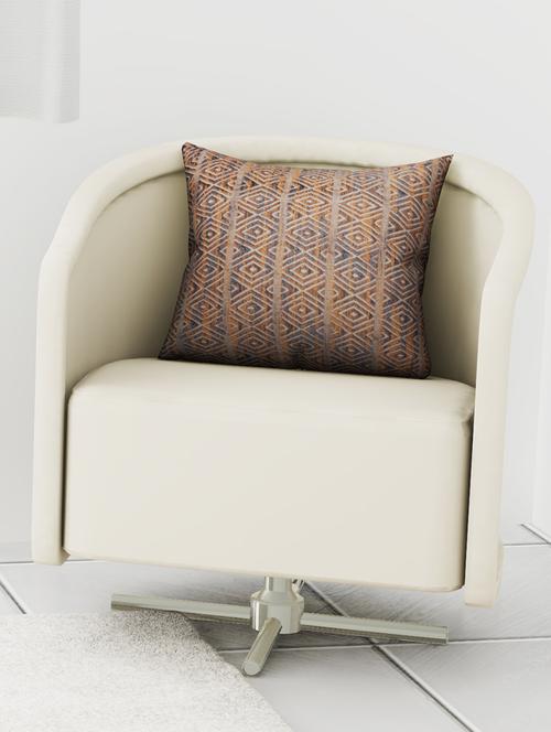 handmade cushion cover with front:- jacquard & back cotton - 16815195 - Very Small Image - 1