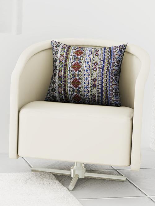 handmade cushion cover with front:- jacquard & back cotton - 16815207 - Very Small Image - 1