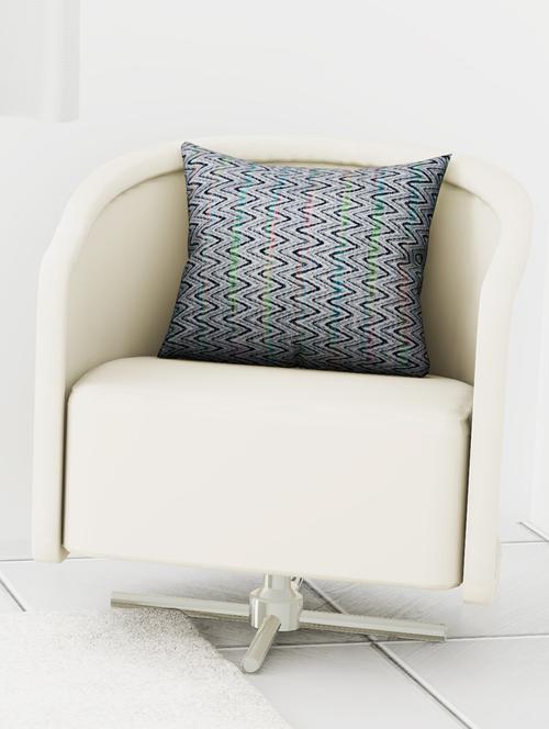 handmade cushion cover with front:- jacquard & back cotton - 16815208 - Very Small Image - 1