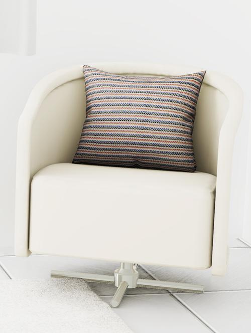 handmade cushion cover with front:- jacquard & back cotton - 16815212 - Very Small Image - 1