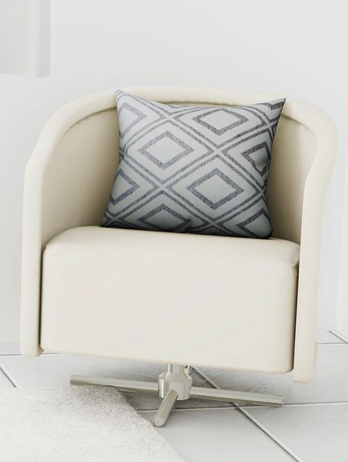 handmade cushion cover with front:- jacquard & back cotton - 16815213 - Very Small Image - 1