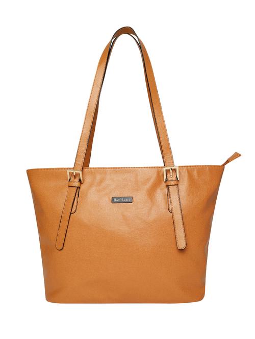 tan leatherette regular handbag - 16816359 - Very Small Image - 1