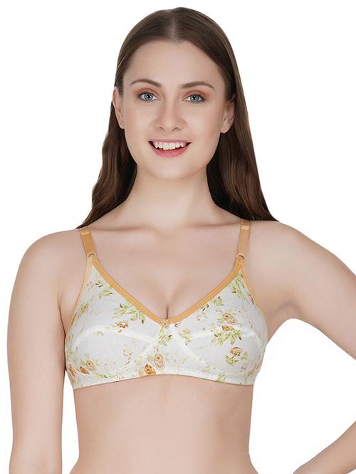 floral patch contrast strap bra - 16818057 - Very Small Image - 1