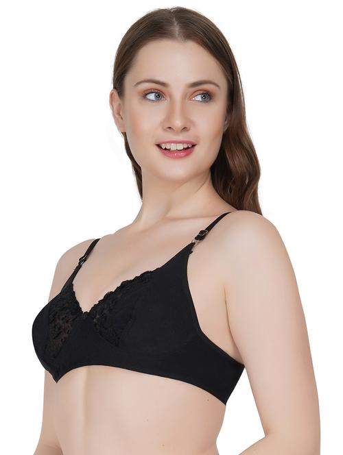 floral patch laced minimizer bra - 16818073 - Very Small Image - 1