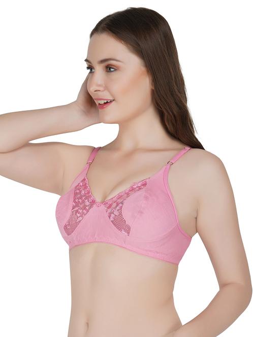floral patch laced minimizer bra - 16818076 - Very Small Image - 1