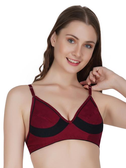 contrast detail floral patch bra - 16818080 - Very Small Image - 1