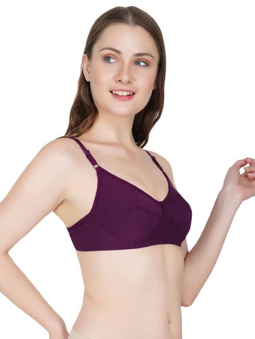floral patch solid bra - 16818098 - Very Small Image - 1