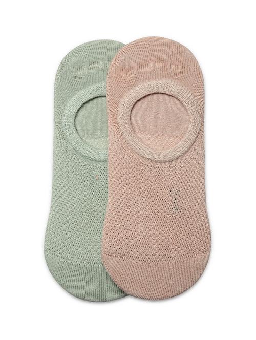 kids pack of 2 solid no show socks - 16818240 - Very Small Image - 1