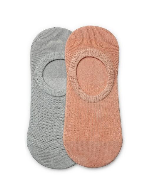 kids pack of 2 solid no show socks - 16818241 - Very Small Image - 1