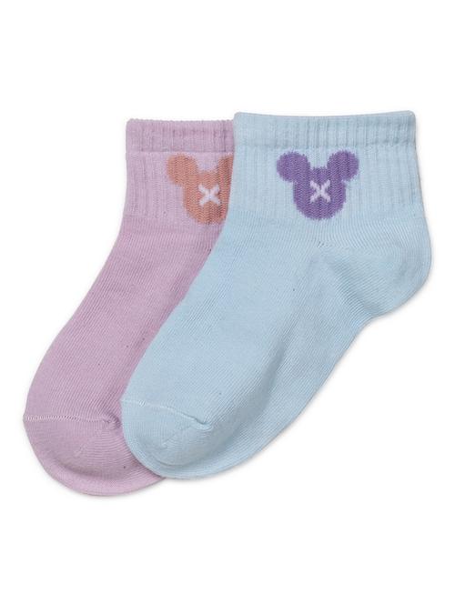 kids pack of 2 solid ankle length socks - 16818253 - Very Small Image - 1