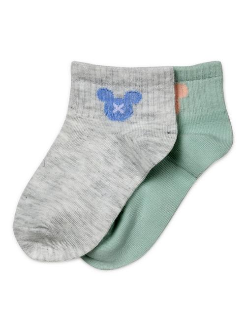 kids pack of 2 solid ankle length socks - 16818263 - Very Small Image - 1