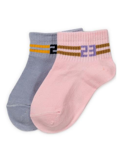 kids pack of 2 printed ankle length socks - 16818266 - Very Small Image - 1