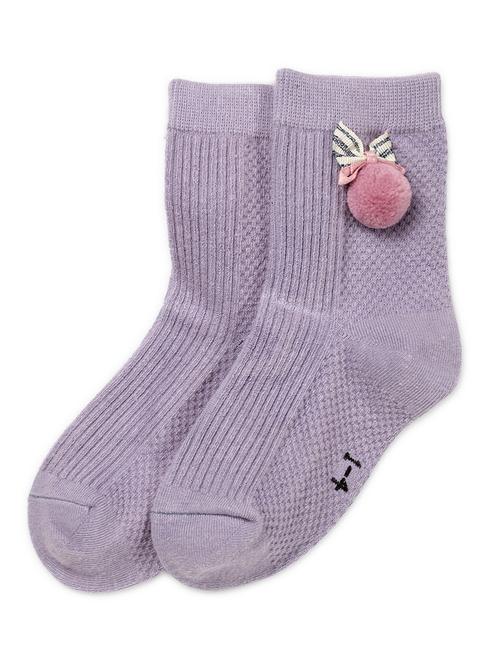 lavender solid above ankle length socks - 16818271 - Very Small Image - 1