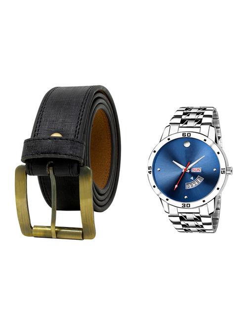 multi colored leatherette belt with watch - 16818992 - Very Small Image - 1