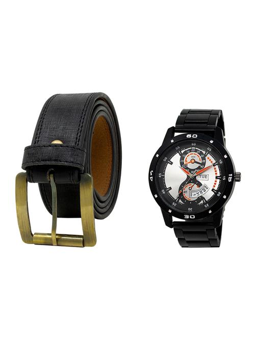 multi colored leatherette belt with watch - 16818994 - Very Small Image - 1