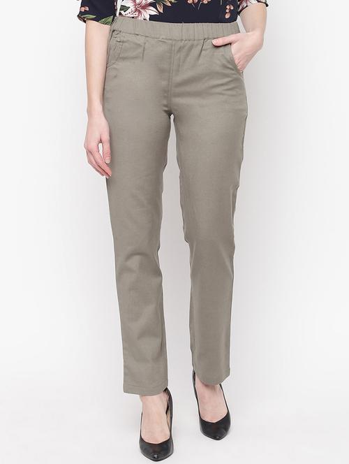 high rise flat front trouser - 16822213 - Very Small Image - 1