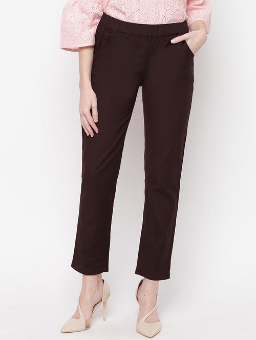 high rise flat front trouser - 16822214 - Very Small Image - 1