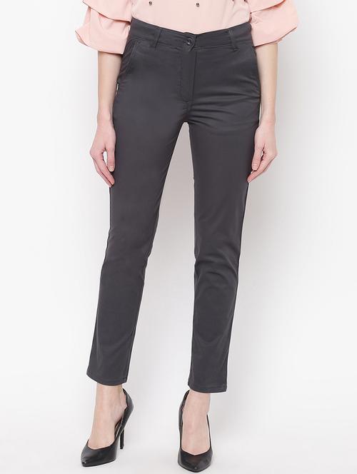 high rise flat front trouser - 16822215 - Very Small Image - 1
