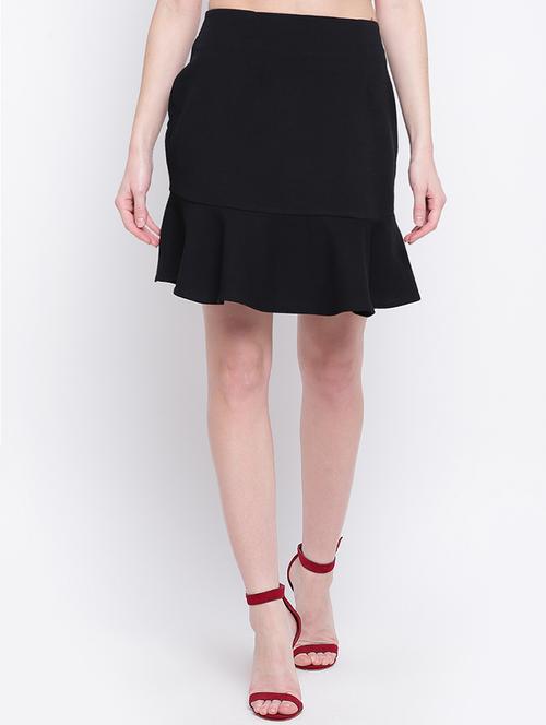 high rise flared skirt - 16822332 - Very Small Image - 1